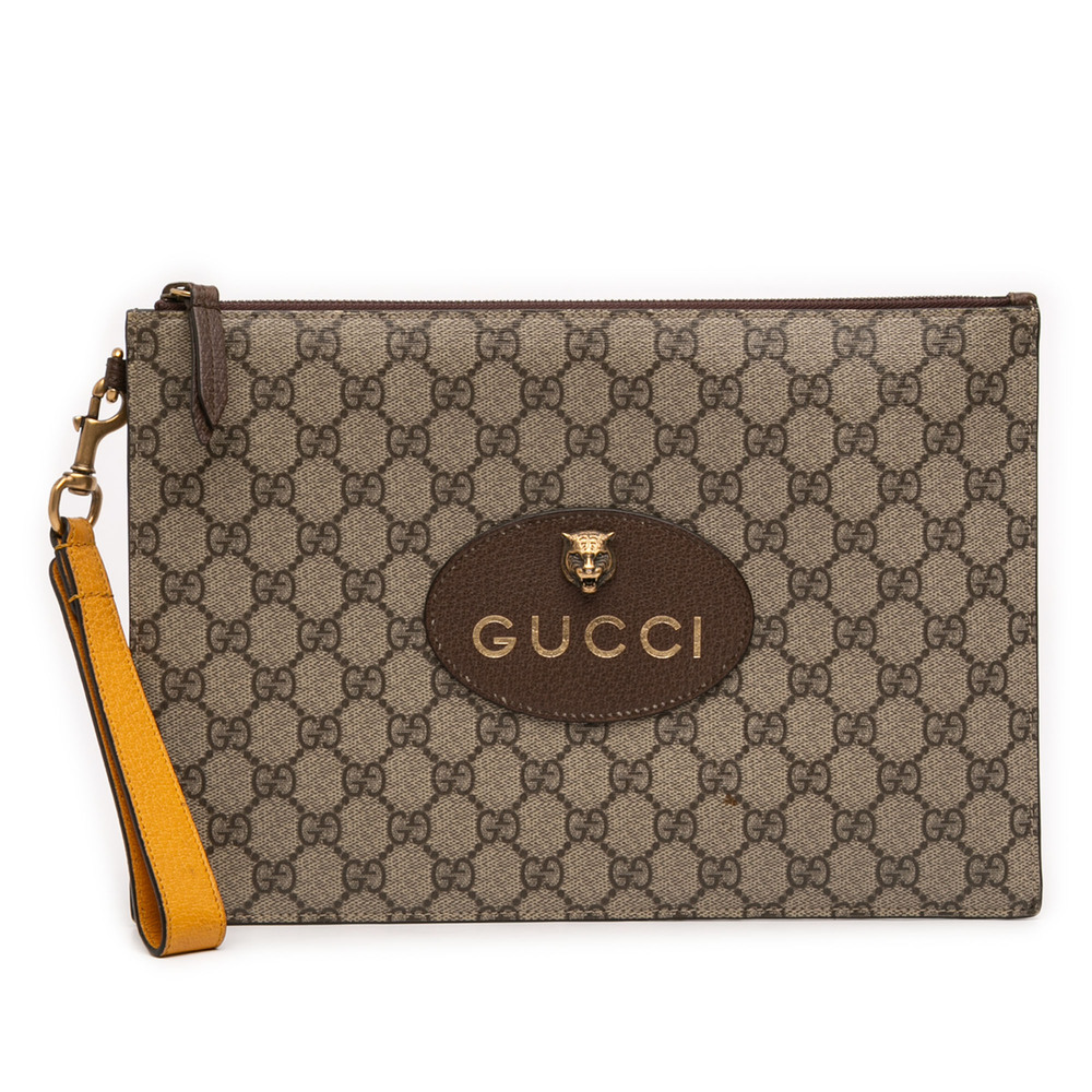 Pre-Loved Gucci GG Supreme Neo Vintage Clutch